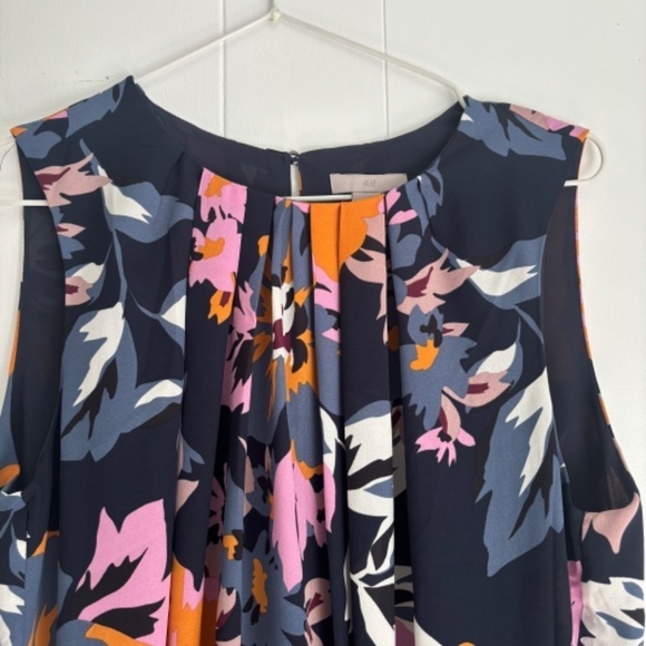 Gorgeous H&M fully lined pleated front floral dress size M - Picture 7 of 11